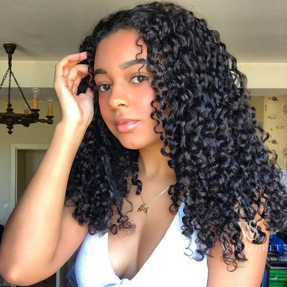15A Pixie Curls Bundles Kinky Curly Cabelo Humano 3/4 Bundles Deal 100% Cabelo Cacheado Virgem Cru Bundles de Cabelo Extensão de Cabelo Trama Dupla