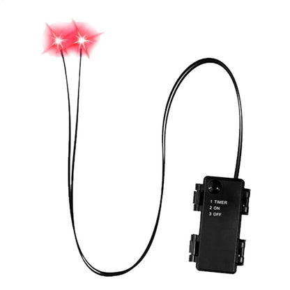 Glowing LED Eyes for Halloween Decors - Auto Timer Light Up Props for Skulls, Pumpkins, Tombstones Indoor Outdoor Spooky Decor