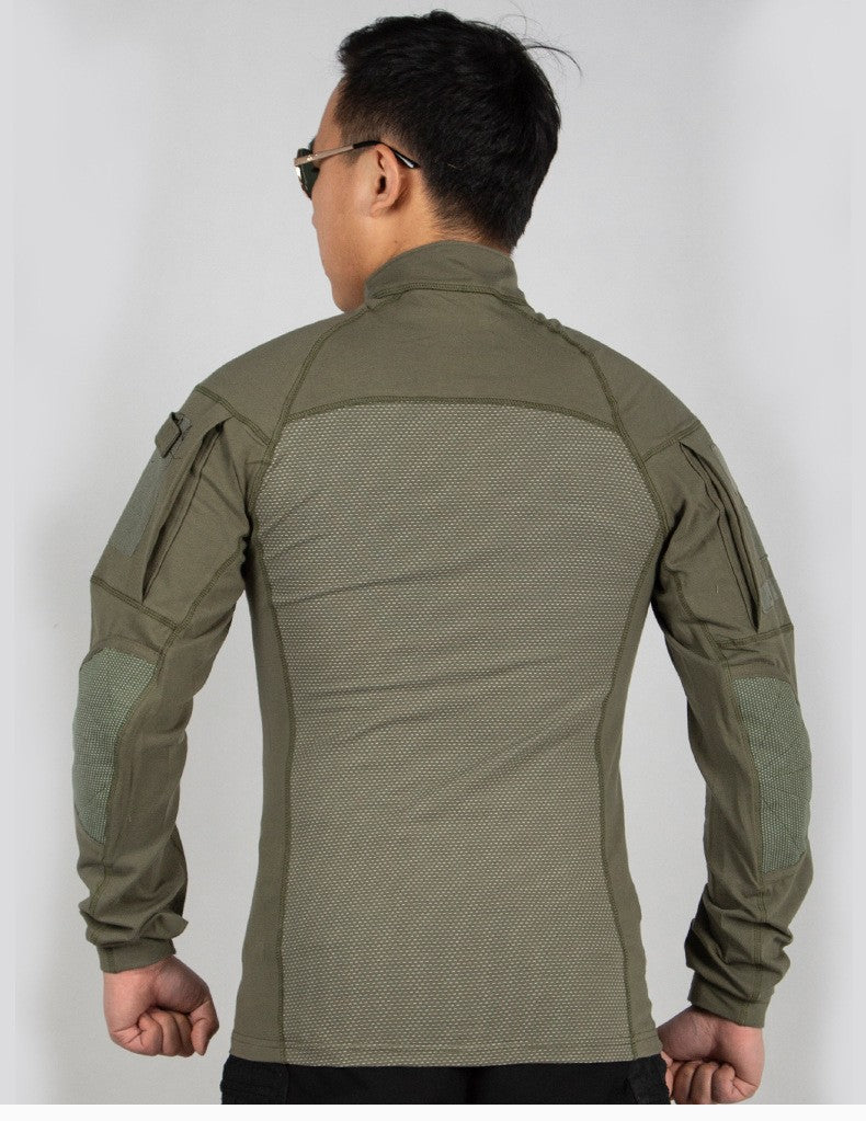 Men Outdoor New Tactical Camo Frog Shirts Wear Resistant Scratchproof Breathable T-shirt Climbing Combat Hunting Men Shirt