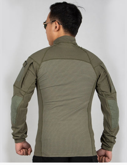 Men Outdoor New Tactical Camo Frog Shirts Wear Resistant Scratchproof Breathable T-shirt Climbing Combat Hunting Men Shirt