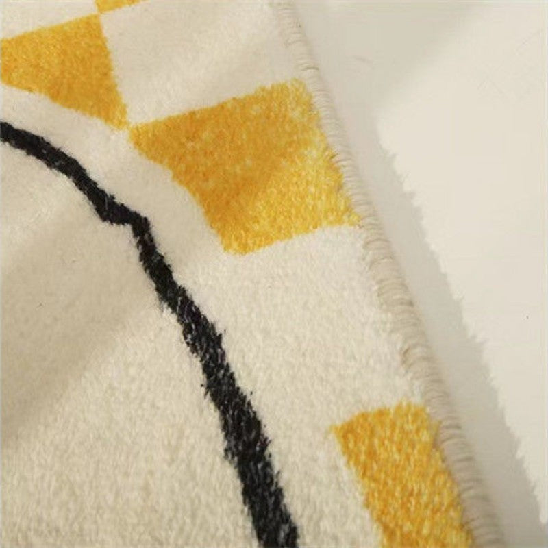Tiger Pattern Bedroom Decor Plush Carpet Irregular Shape Carpets for Living Room Thick Study Irregular Floor Mat Fluffy Soft Rug