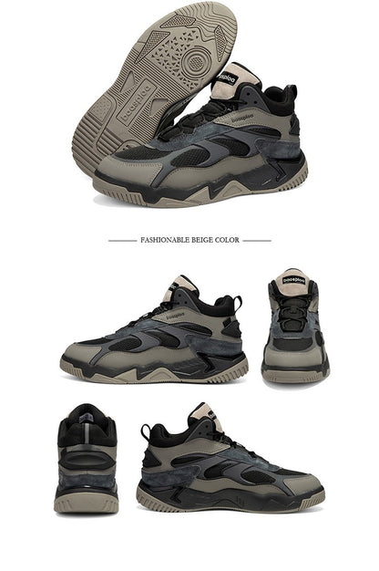 Baasploa Winter Men Leather Sneakers Casual Fashion Waterproof Sport Shoes For Man Plush Warm Male Sneakers Non-Slip Outdoor