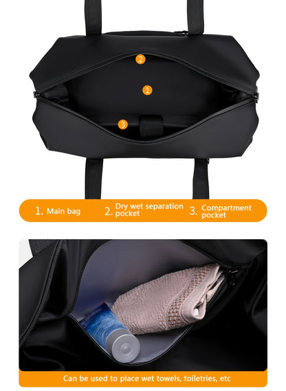 Large Capacity Travel Bag,Portable Overnight Duffel Bag Unisex Sport Fitness Bag,Perfect For  Sports And Outdoor Adventures