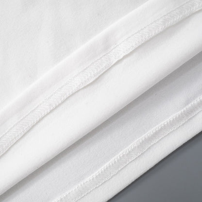 CUTENOVA 2024 Women'S Summer Ins Style New Shrink Pleated One-Shoulder Crop Top Backless Twist Tie Asymmetric T-Shirt Casual Top