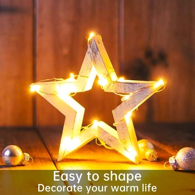 Battery Powered LED String Lights 10/20/30/50/100LED Copper Wire Lights for Camping Wedding Flowers Christmas Decoration