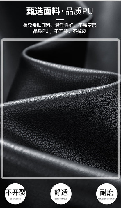 Leather Jacket Men Coats Windproof Oversized 6XL 7XL 8XL Plus Size Autumn Motorcycle Travel Fleece Black Zipper Winter Overcoat