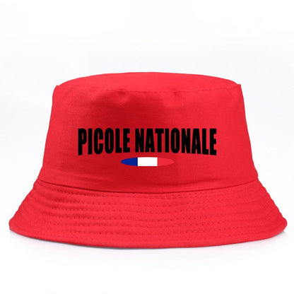 Summer Picole Nationale Bob Man Reversible Bucket Hat Women Cotton Fisherman Cap Unisex Outdoor Sport Sun Activities Panama