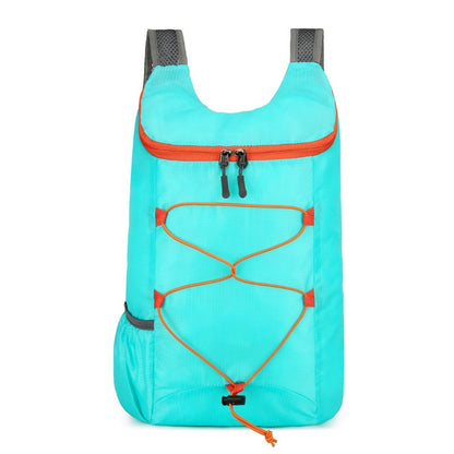 High-density lightweight waterproof nylon sports bag, multifunctional outdoor folding backpack Suitable for camping Hiking