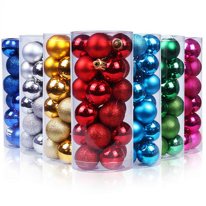 3/4cm Christmas Ball Hanging Christmas Tree Ornament for Home Indoor Decor New Year 2026 Navidad DIY Christmas Decoration Gifts