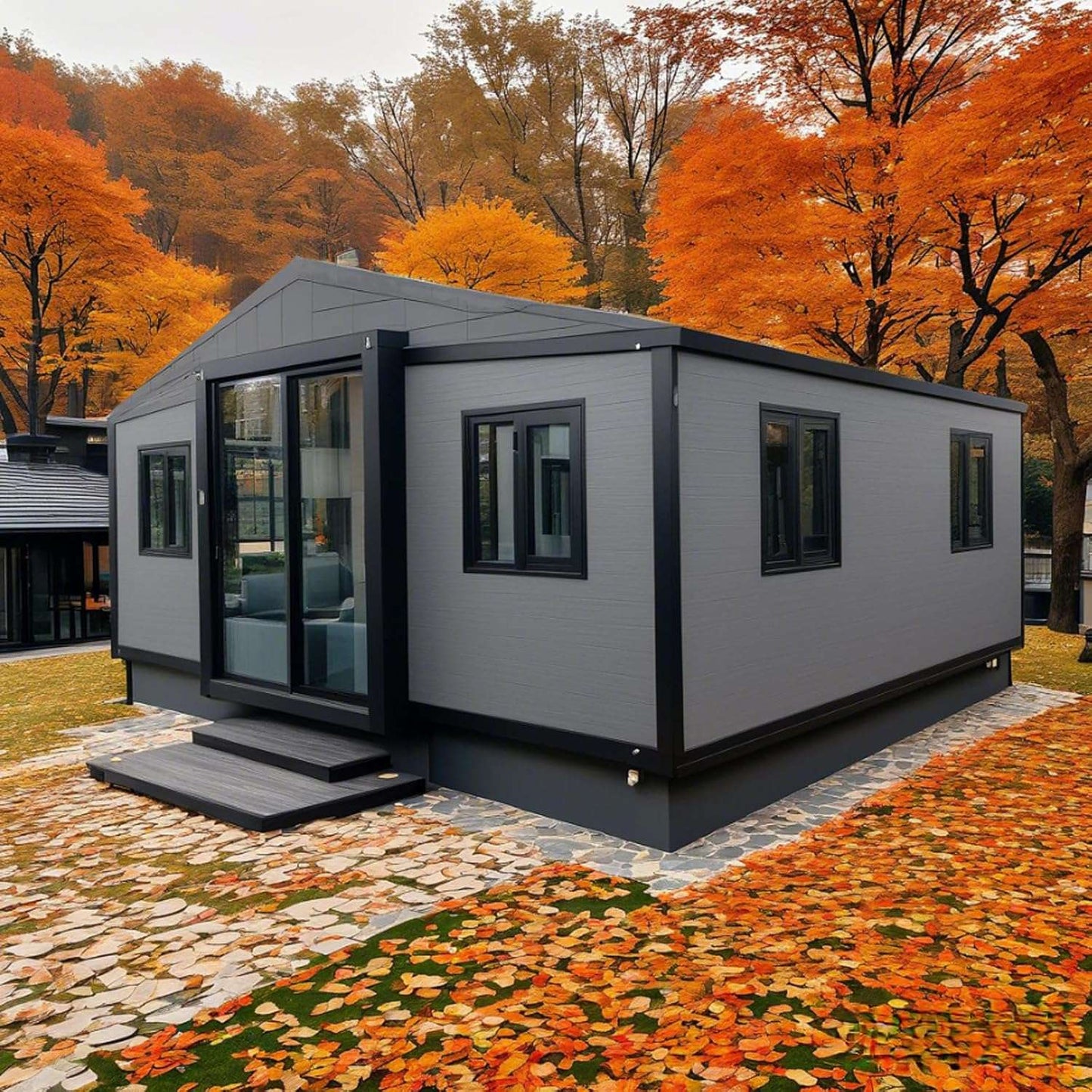 Prefab Tiny Home for Sale 20ft Expandable Container House 2 Bedrooms Kitchen and Bathroom Tiny House To Live in For Adults