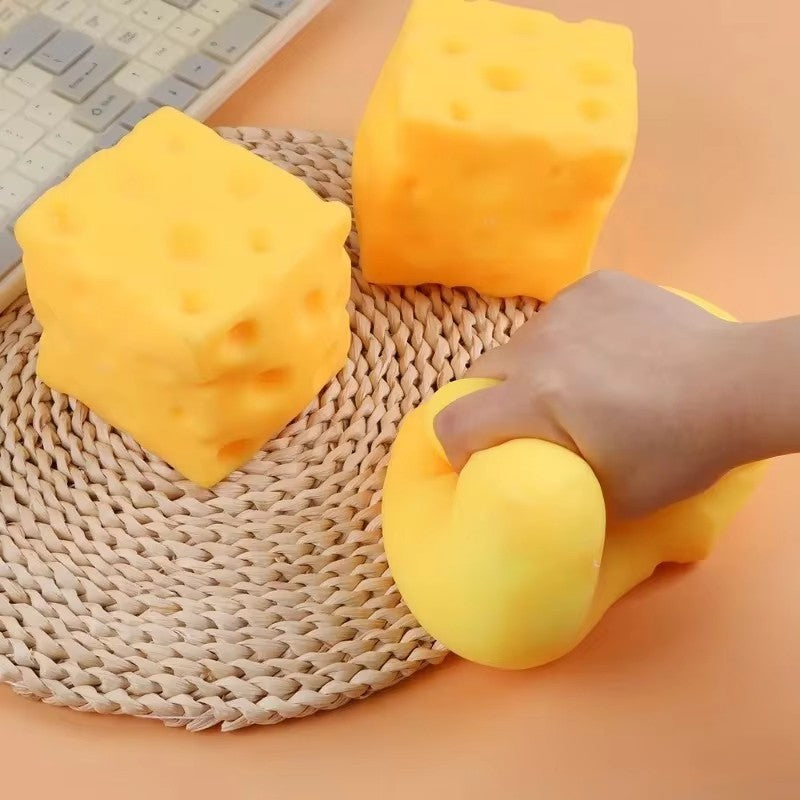 Giant Cheese Squishy Slow Rising Stress Relief Toy Soft Squeeze Toy for Adults Kids Anxiety Relief Fidget Toy Squishy