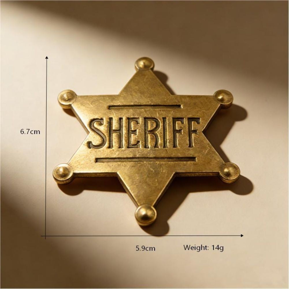 Woody Sheriff Deputy Badges Cosplay Props Metal Sheriff Brooch 2026 Movie Story Cowboy Decor Favors Supplies Halloween Gifts