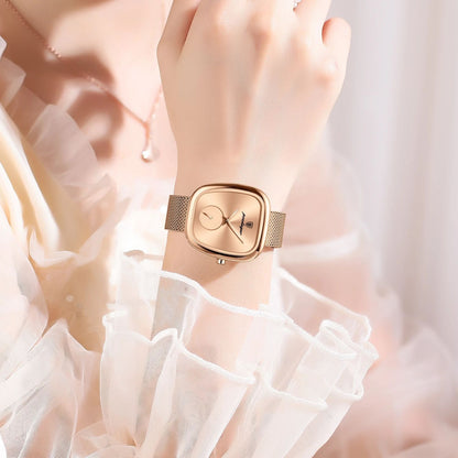 POEDAGAR Luxury Brand Woman Watch Waterproof Stainless Steel Mesh Women's Watches Fashion Elegant Quartz Ladies Wristwatch Reloj