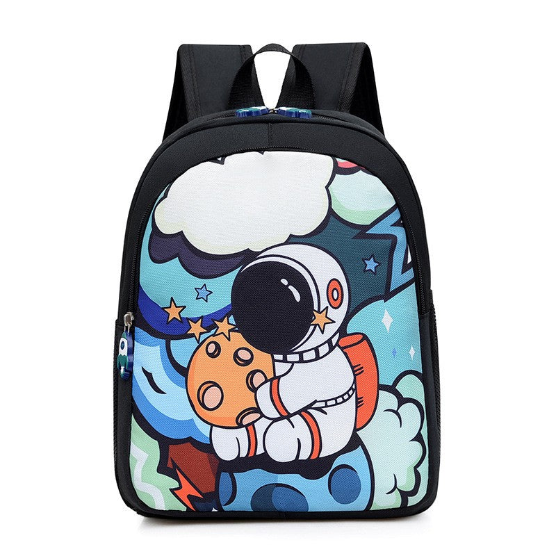 Astronaut Cartoon Children's Backpack 3D Stereo Large Capacity Waterproof Boy Kindergarten Backpack Birthday Gift