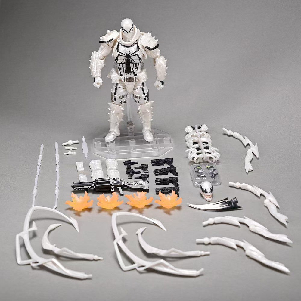 Brinquedos de Modelo Articulado Homem-Aranha Venom Branco