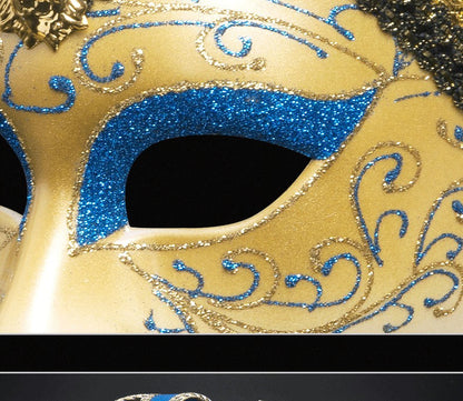 New European and American painted masks for Halloween dance parties - high - end Venetian masks for Italian ladies' performances