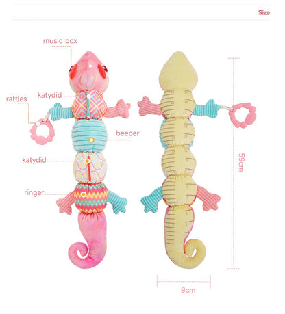 Baby Rattle Musical Caterpillar Worm Infant Soft Plush Toys Children Sensory Animals Caterpillar Toys Newborn Tummy Time Toys