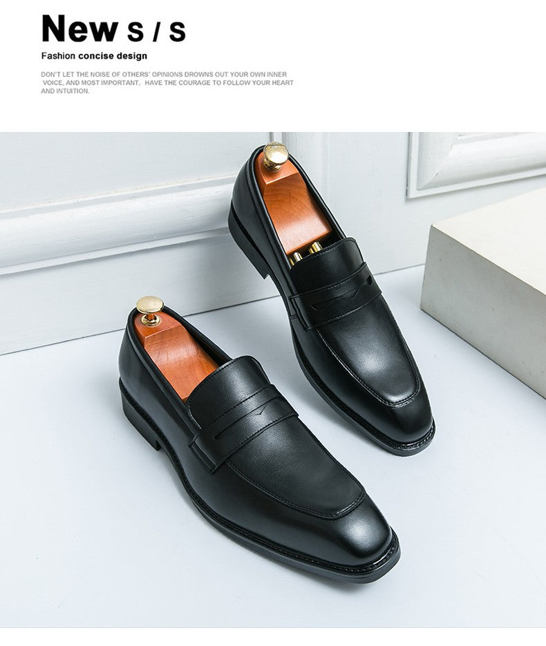 Men's Dress Shoes Classic Casual Business Leather Shoes Men Retro Oxfords Formal Social Wedding Office Leather Shoes For Men