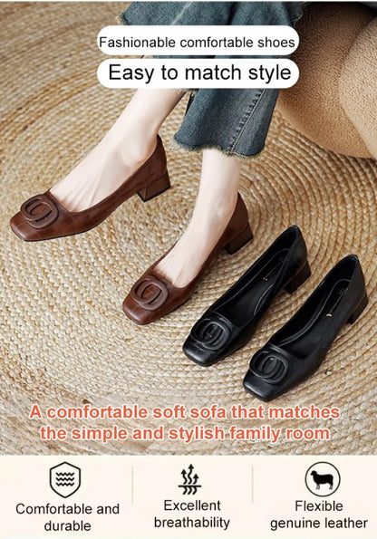 Spring New Women Flats Round Toe Shallow Slip On Ladies Casual Ballet Shoes Soft Leather Eelgant Dress Shoes