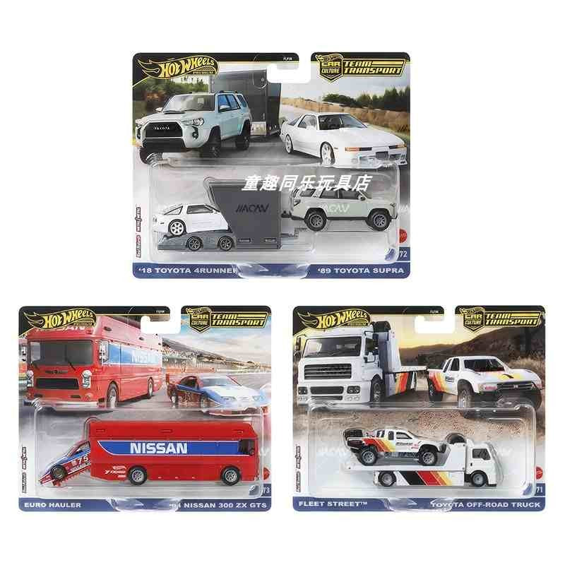 2025 Novo Original Mattel Hot Wheels 1:64 Team Transport 2024 FLF56 D Mix 4 1/64 Coleção Veículos Diecast Modelos Brinquedos Presente Infantil