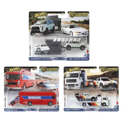 2025 Novo Original Mattel Hot Wheels 1:64 Team Transport 2024 FLF56 D Mix 4 1/64 Coleção Veículos Diecast Modelos Brinquedos Presente Infantil