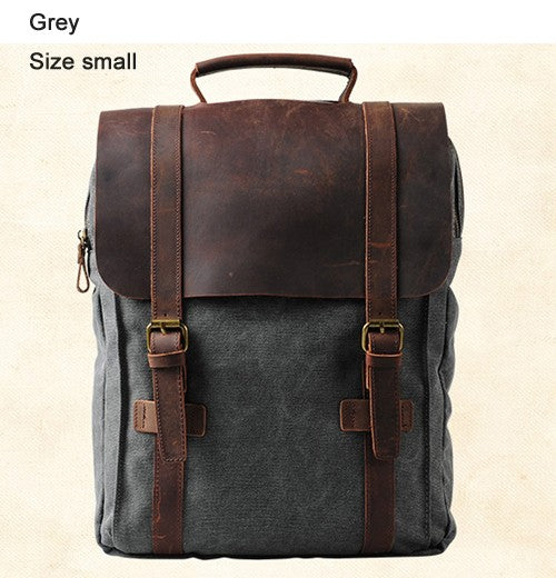 Fashion Male Backpack Leather military Canvas backpack Men backpack women school backpack school bag bagpack rucksack mochila