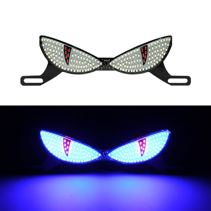 1 Par Luz de Placa de Moto Lanterna Traseira Modificada Lâmpada de Atmosfera Decorativa LED Olho de Diabo Strobo Luzes Únicas 12V Universal
