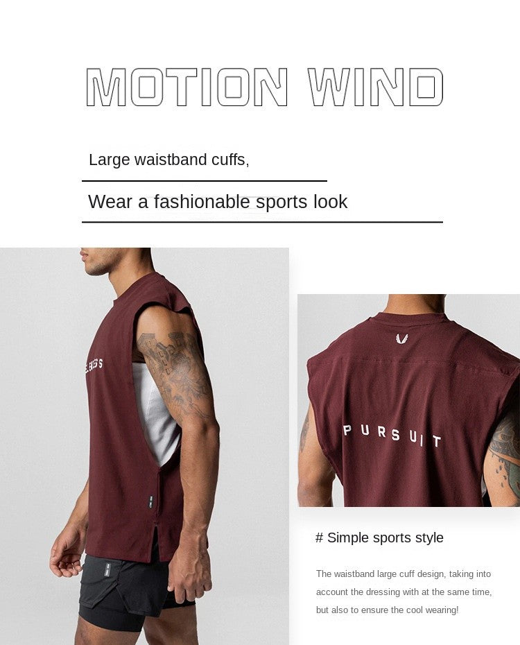 Men's Summer Cotton Casual Tank Top Gym Fitness Clothing Sleeveless Shirt Bodybuilding Running Singlet Undershirt Workout Vest
