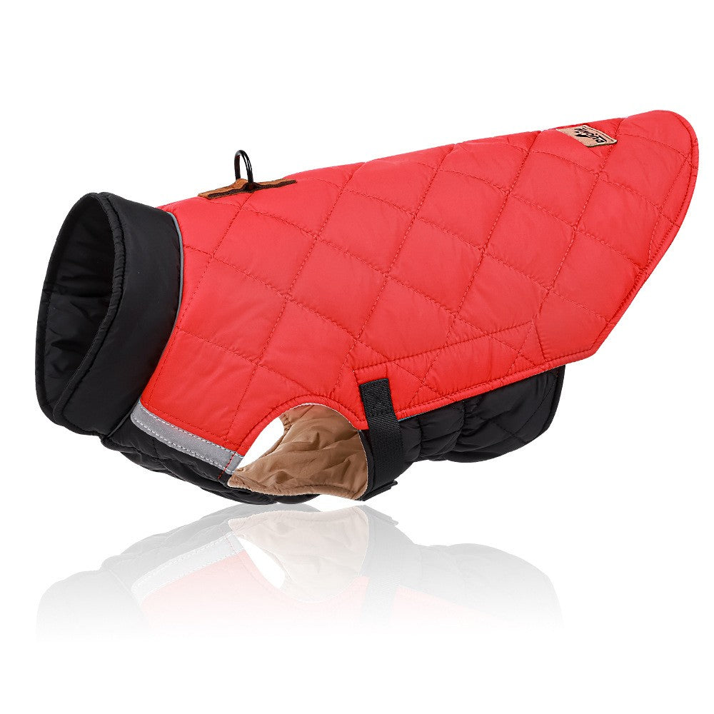 Roupas de inverno para cães colete à prova d'água jaqueta para cães pequenos e grandes casaco quente para cães de estimação roupas acolchoadas para buldogue francês