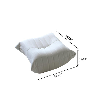 Teddy Fabric Bean Bag Sofas Comfy Lazy Floor Sofa Couch Soft Lounge Chairs Foam-Filled Accent Chair for Living Room Bedroom