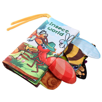 Baby Cloth Book Baby Toys 0-3 Year Old Infant Early Education Toys 6 Pages Cloth Book