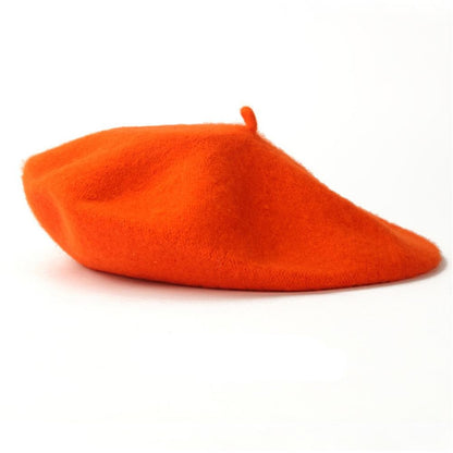 Boina Quente Multicolorida de Lã Grossa Inverno Outono Artista Retrô Francesa Lisa Chapéu de Pintor Para Mulheres Meninas Gorros Quentes Para Caminhada ao Ar Livre