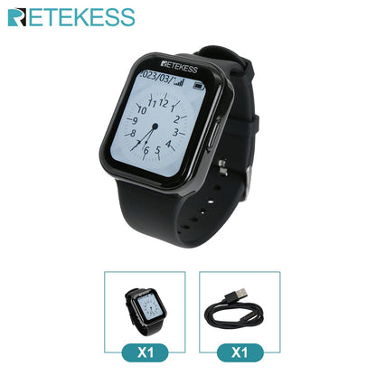 Retekess wireless calling system restaurant pagers TD113 waterproof touch watch TD033 waiter call buttons for cafe bar hookah