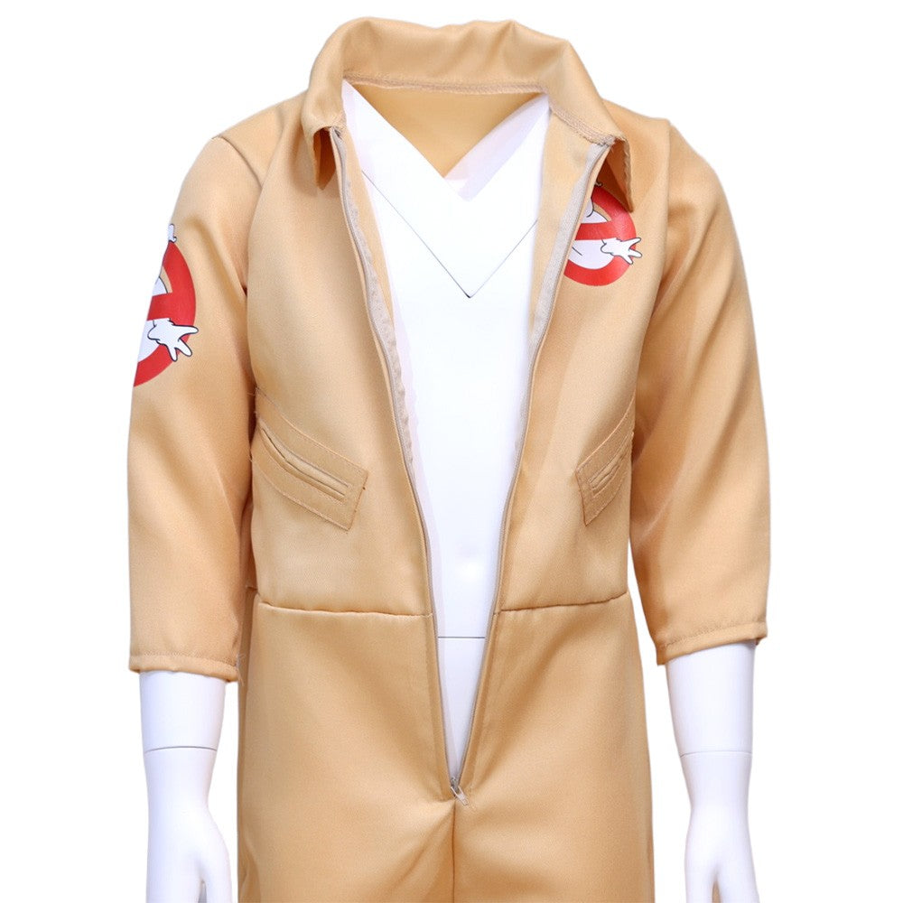 Kids Ghostbusters Movie Cosplay Costumes with Backpack Christmas Gift Carnival Theme Party Clothes Fans Collection