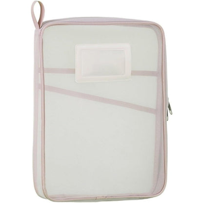 Organizador de Arquivos de Malha com Zíper Transparente, Design Ergonômico para Armazenamento em Escolas, Escritórios e Casas