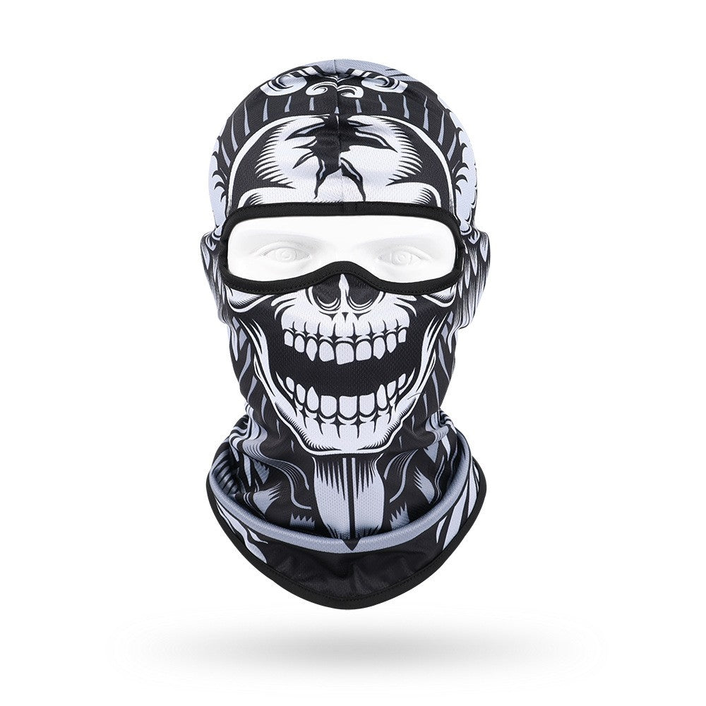 Quick-Dry Skull Face Mask - Breathable Sun Protection for Cycling & Outdoor Sports