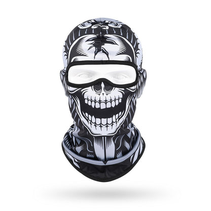 Quick-Dry Skull Face Mask - Breathable Sun Protection for Cycling & Outdoor Sports