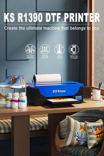 US STOCK A3 DTF Impresora Directly Transfer Film Printer A4 DTF T-shirt Printing Machine with White Ink Circulate DTF Printer A3