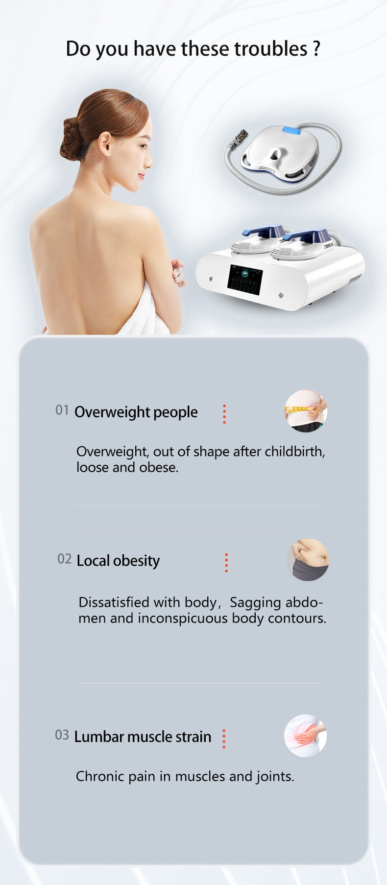 11.11 Portable 2 Handle Mini EMS 6500W Electric Muscle Stimulator 200HZ Fitness Machine Weight Loss Home Using Muscle Building