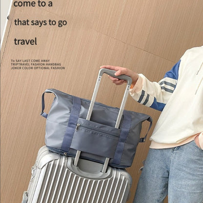 Travel Fitness Waterproof Foldable Luggage Handbag Outdoor Luggage Storage Bag Dry Wet Separation Fitness Bag Handbag