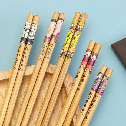 5 pares de pauzinhos japoneses para sushi, antiderrapantes, reutilizáveis, chineses, utensílios de mesa, presente, ferramentas de cozinha