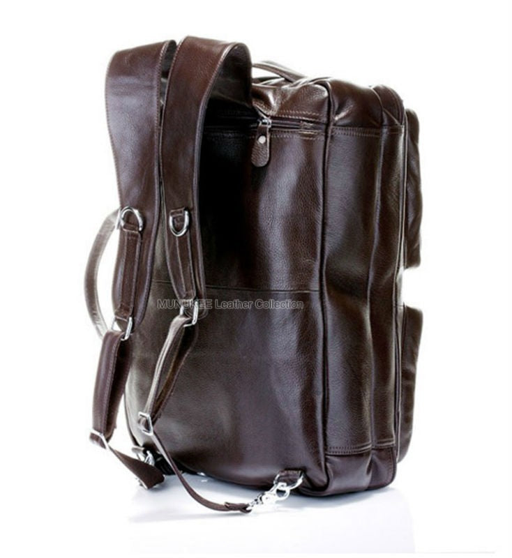 Bolsa de Viagem Masculina de Couro Genuíno Legítimo de Grão Integral Multifuncional, Bolsa de Viagem de Couro, Bolsa de Viagem Grande, Bolsa de Fim de Semana