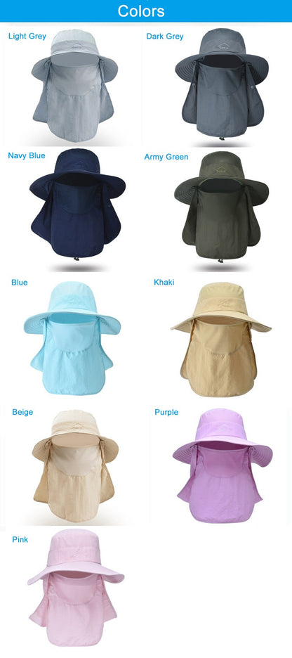 Chapéu Bucket Chapéu de Sol Proteção Solar Primavera Verão Boné Boonie Impermeável para Pesca Caminhada Jardim Safári Praia