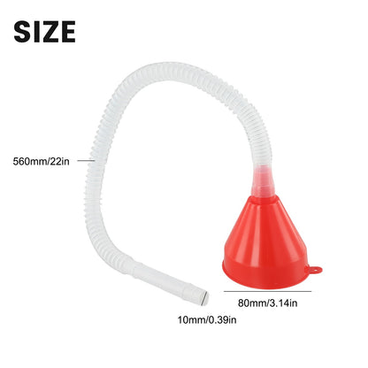 Funil Universal Telescópico Para Abastecimento De Carro Funis Para Gasolina E Óleo De Motor De Carro E Moto Com Mangueira Destacável