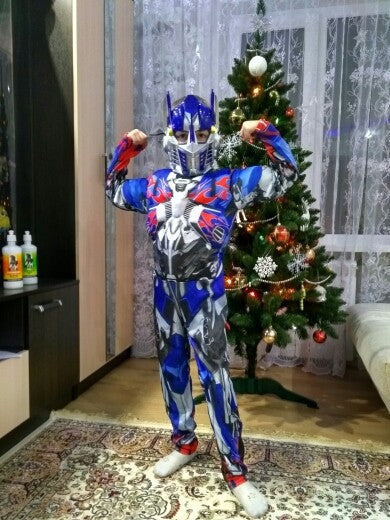 Boys Optimus Muscle Prime Fancy Dress American Boy Superhero Purim Halloween Book Week Child Captain Costume