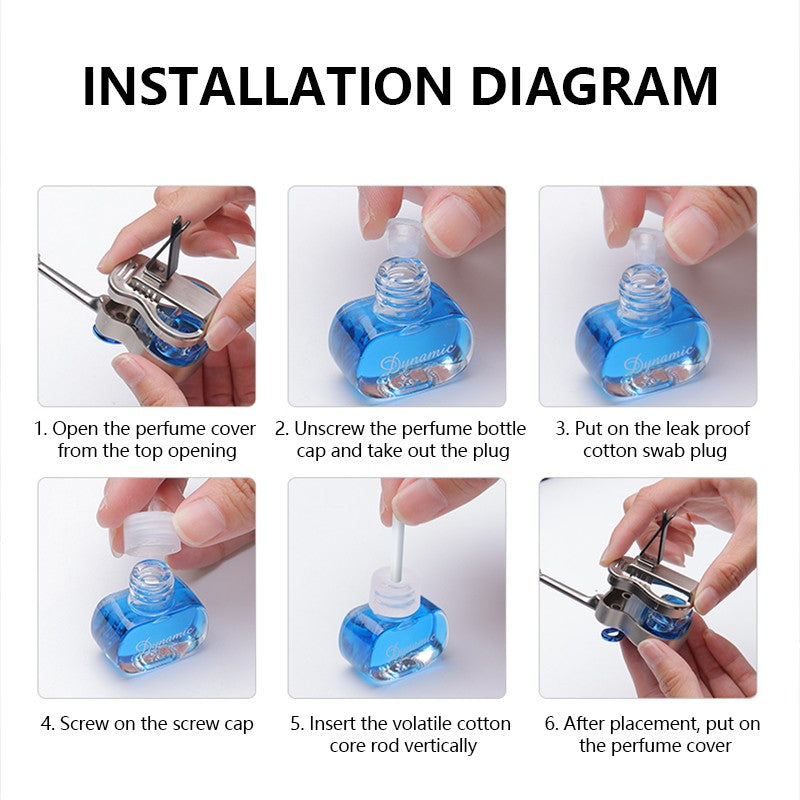Frasco de Vidro para Aromaterapia Veicular Pode Ser Preenchido com Fragrância Chapeamento Formato de Guitarra Decorações de Aromaterapia para Saída de Ar