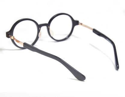 Óculos de Grau de Acetato Redondos Grandes da Moda para Mulheres Óculos Redondos de Tamanho Grande para Homens Design Alemão Flexível com Grau