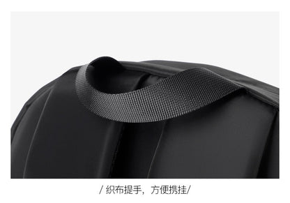 Mochila de negócios masculina de novo estilo, nylon, cor sólida, grande capacidade, mochila escolar para estudantes, mochila de viagem em promoção