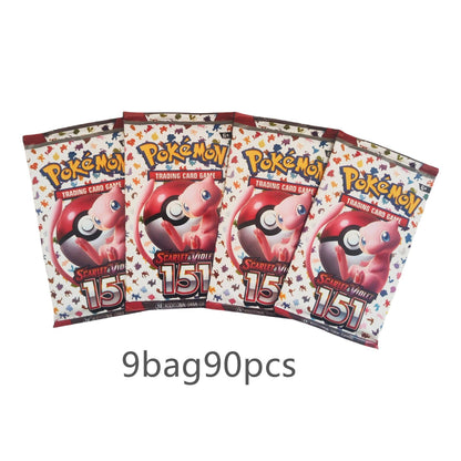 360 Cartas Pokémon Evoluções Prismáticas Escarlate e Violeta 151 Surging Sparks PALDEAN FATES Booster de Batalha Cartão de Transação em Inglês