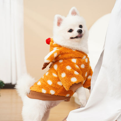 1 peça de roupa fofa de rena para animais de estimação é um item essencial para gatos e cães pequenos durante o Natal